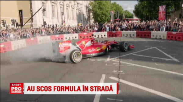 Formula 1 a iesit in strada: Vettel, Bottas si Ricciardo au facut spectacol in centrul Londrei. VIDEO 