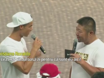 
	Ronaldo a ajuns in China si a iscat nebunia: &quot;E cald afara pentru ca sunt eu aici&quot; :)) VIDEO
