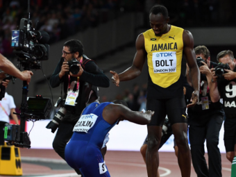 
	VIDEO Emotionant! Bolt a PIERDUT ultima cursa din cariera.&nbsp;Cel mai rapid om din ISTORIE a terminat pe 3 in proba de 100 de metri de la Campionatul Mondial
