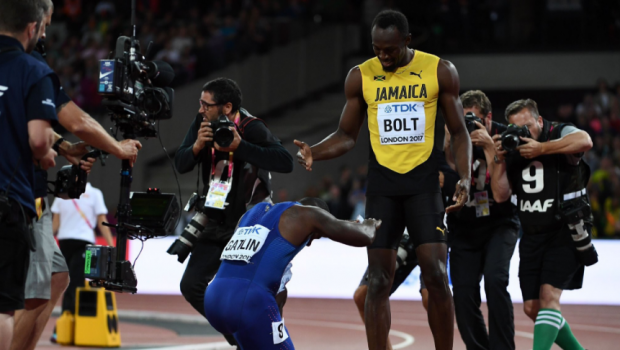 
	VIDEO Emotionant! Bolt a PIERDUT ultima cursa din cariera.&nbsp;Cel mai rapid om din ISTORIE a terminat pe 3 in proba de 100 de metri de la Campionatul Mondial
