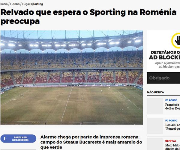 Portughezii, socati de gazonul de pe National Arena. Fotografia care a deschis in aceasta dimineata ziarele de la Lisabona_3