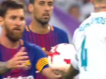 S-a aflat ce i-a spus Messi lui Ramos! Capitanul Barcei si-a INJURAT adversarul de mama! VIDEO