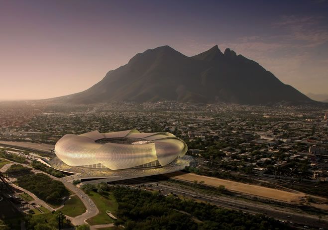 Primul stadion inspirat din forma unui MUNTE! Cum arata "Gigantul de otel" din Mexic. FOTO_5