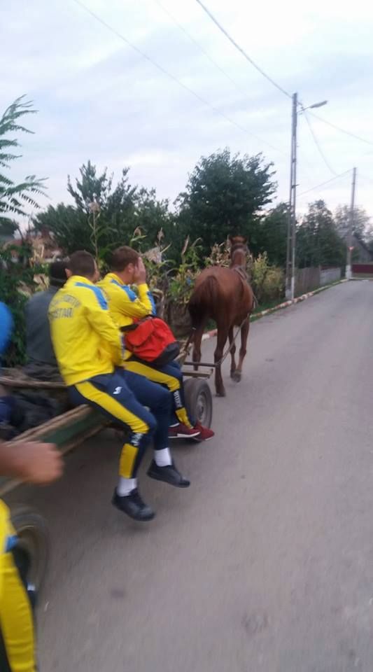 Imagini EPOCALE in liga a 3-a din Romania! Jucatorii unei echipe au plecat cu caruta de la stadion :)) FOTO_2