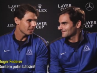 
	Federer si Nadal au facut pentru prima data echipa si au fost de neinvins! Spectacol total facut de cei doi: VIDEO
