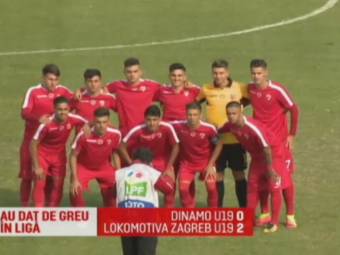 Dinamovistii n-au fost prea pregatiti pentru Liga Campionilor: juniorii au debutat cu infrangere in Youth League, 0-2 cu Lokomotiva Zagreb