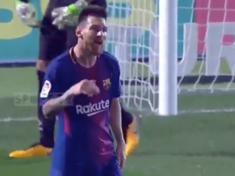 Leo Messi, intr-un moment Ronaldo! Argentinianul s-a enervat in momentul in care Rakitic a pasat in spate: VIDEO