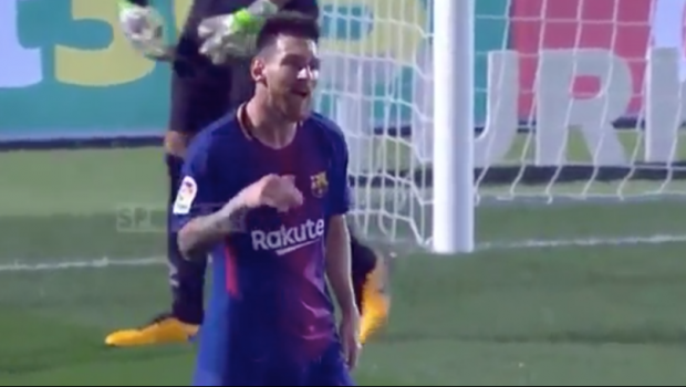 Leo Messi, intr-un moment Ronaldo! Argentinianul s-a enervat in momentul in care Rakitic a pasat in spate: VIDEO