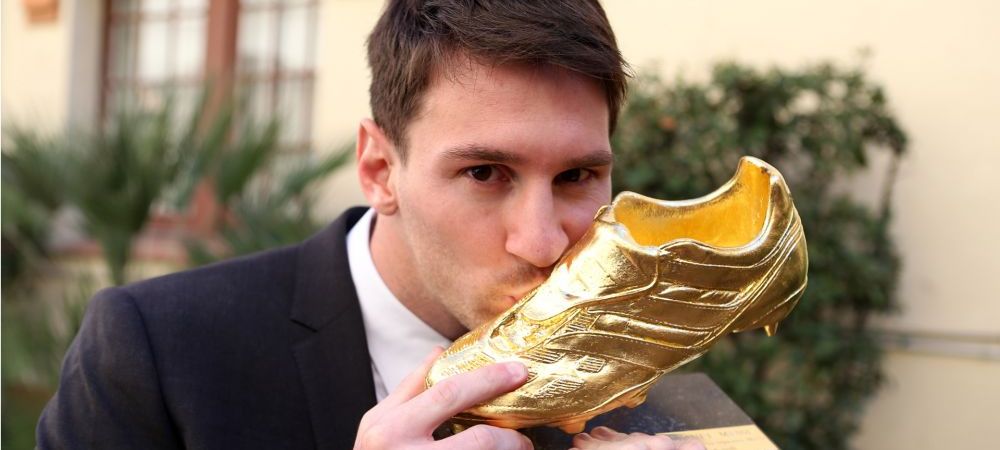 Lionel Messi Barcelona Gheata de Aur Spania