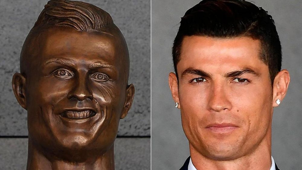 FOTO! Statuia lui Cristiano Ronaldo a fost modificata dupa 6 luni! Cum arata acum: varianta initiala a facut pe toata lumea sa rada_3