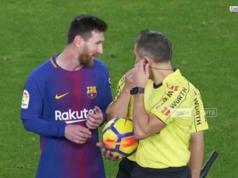 
	Messi s-a dus direct la arbitru la pauza meciului cu Valencia! Ce i-a spus despre golul care i-a fost refuzat
