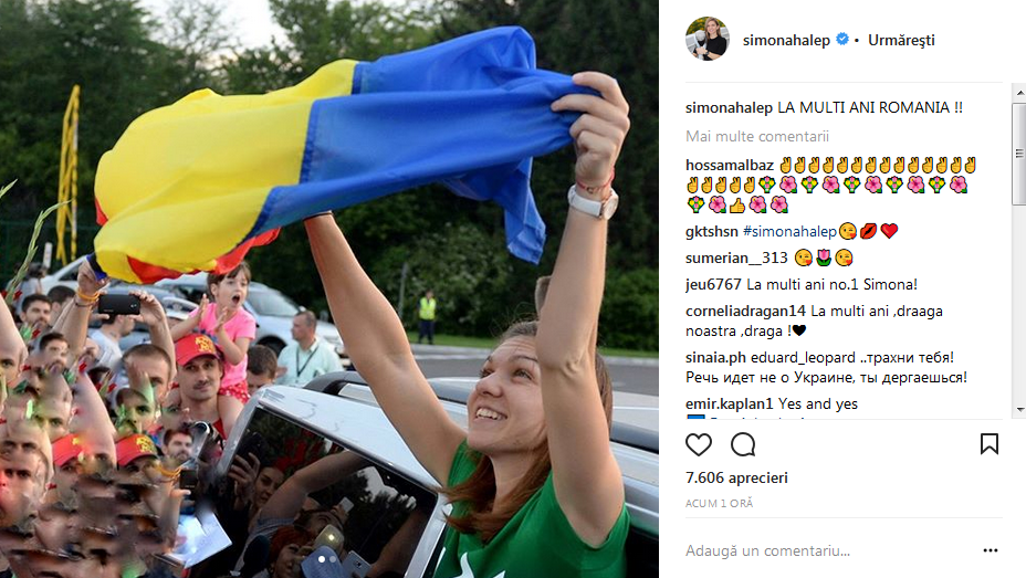 Halep tine steagul SUS: "La multi ani, Romania!" FOTO: Dupa teatru, Simona a mers aseara la Opera din Bucuresti_1