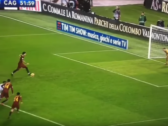 Cel mai prost penalty din 2017! Perotti, &quot;specialistul&quot; Romei, si-a batut joc incredibil de un 11 metri, un coleg l-a salvat in minutul 90+4