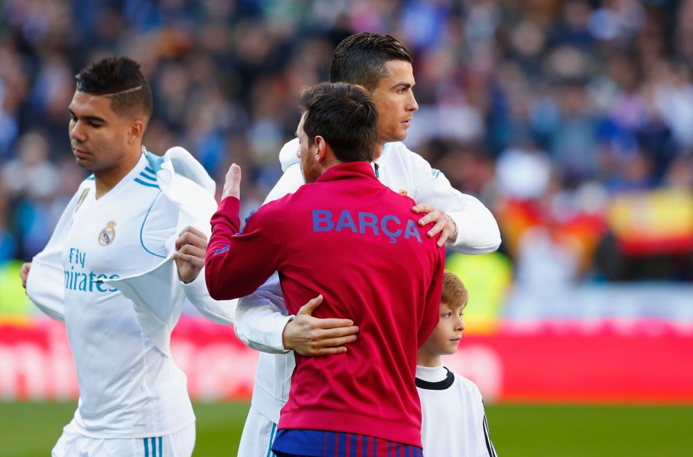 Gestul facut de Ronaldo in momentul in care a dat mana cu Messi, la inceputul meciului! Portughezul s-a mai remarcat o data in timpul jocului_1