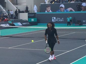
	Serena Williams a jucat primul meci la 3 luni dupa nasterea primului copil! Meci demonstrativ cu Ostapenko la Abu Dhabi! VIDEO
