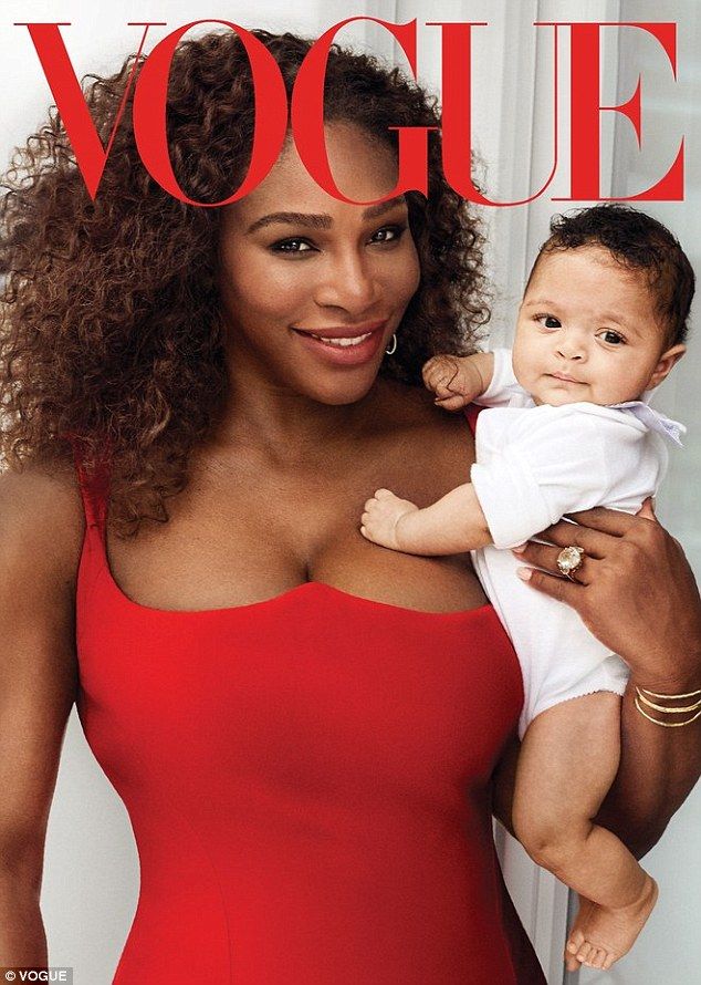 FOTO Serena Williams, pe coperta revistei Vogue alaturi de fiica sa. Ce probleme a avut la nastere_1