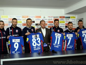 
	FC Botosani si-a prezentat achizitiile de Play Off! Fostii stelisti Golofca, Achim si Golubovic vor juca pentru echipa lui Enache
