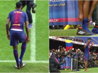 Moment fabulos: noul transfer al Barcelonei s-a descaltat atunci cand a vazut &quot;covorul&quot; de pe Camp Nou! Motivul gestului sau