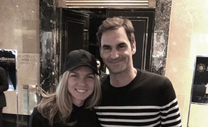 Simona Halep + Roger Federer = LOVE! :) Ce scrie pe tricoul cu care Simona face senzatie azi pe net_2