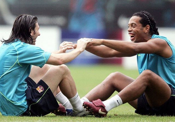Lionel Messi Barcelona Ronaldinho