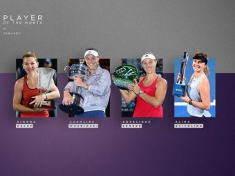 
	SIMONA HALEP // ULTIMA ORA: Simona Halep, nominalizata de WTA la titlul de jucatoarea lunii ianuarie. Cele trei jucatoare cu care se lupta
