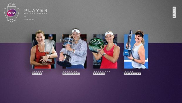 
	SIMONA HALEP // ULTIMA ORA: Simona Halep, nominalizata de WTA la titlul de jucatoarea lunii ianuarie. Cele trei jucatoare cu care se lupta
