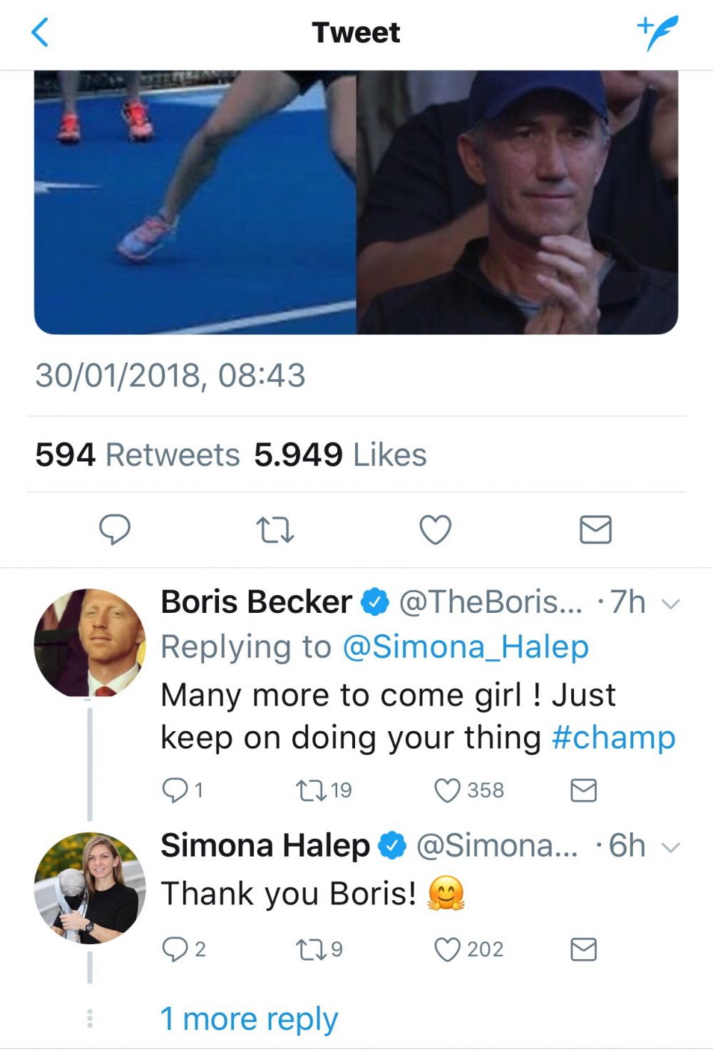 SIMONA HALEP // Marele Boris Becker a pus mana pe telefon si i-a scris Simonei Halep: "Fato, continua asa". Cum i-a raspuns Simona_1