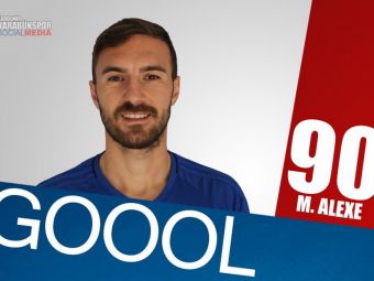 
	GOOOL ALEXE! Fostul atacant al lui Dinamo a marcat primul gol dupa 2 ani! Cum a reusit sa inscrie pentru Karabukspor
