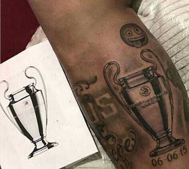 INKredibil ;) Neymar s-a dus la salon inaintea bataliei cu Real Madrid si si-a facut un tatuaj special! Ce si-a desenat_2