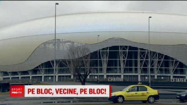 
	&quot;Cand eram mica, vedeam meciurile de pe marginea blocului!&quot; Noul stadion al Craiovei are si parti rele :)
