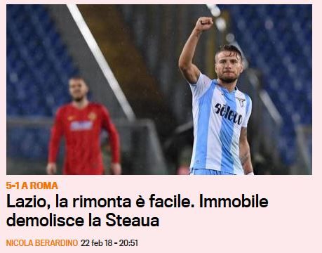 Singurul jucator pe care Steaua l-a facut MARE :) "Ciro Immobile a DEMOLAT-O pe Steaua!" Ce scrie Gazzetta dello Sport dupa umilinta de pe Olimpico_2