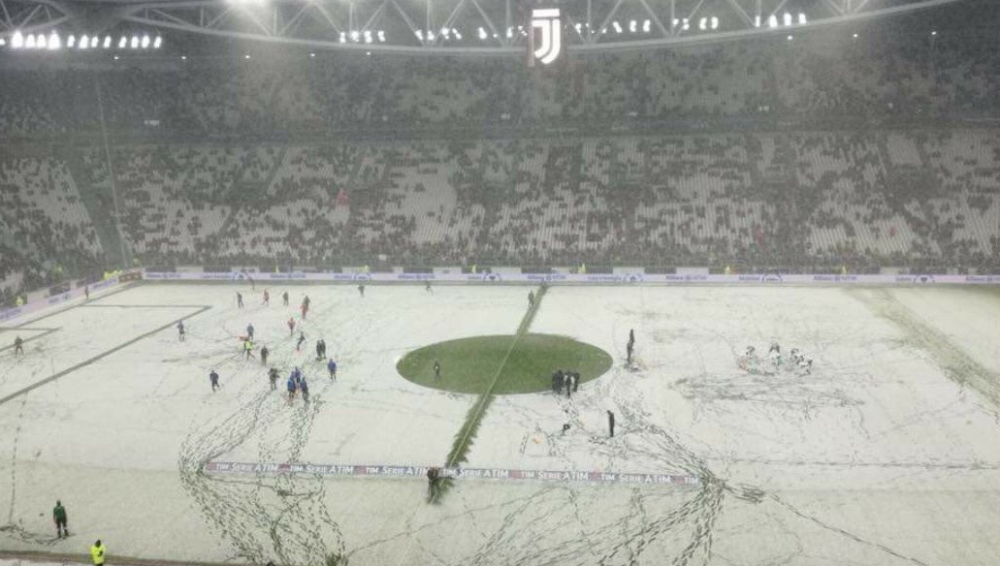 La ei nu "merge si asa": Juventus - Atalanta a fost amanat, terenul asemanator cu cel de la Giurgiu FOTO_1