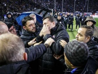 
	Razvan Lucescu, in mijlocul unui mare HAOS: PAOK - Olympiakos, amanat, antrenorul a fost lovit de suporteri! VIDEO
