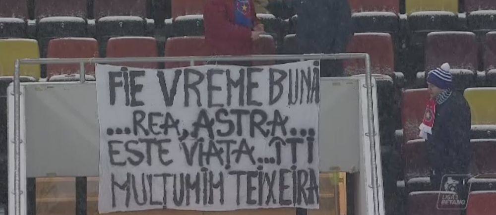 FOTO | Banner-ul afisat de stelisti la meciul cu Sepsi! Cum au "sarbatorit" ca Dinamo a ratat play-off-ul_2