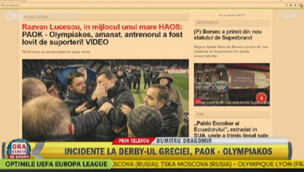 "Au jucat teatru, e o mare nedreptate pentru Razvan Lucescu!" Ce s-a intamplat la PAOK - Olympiakos 