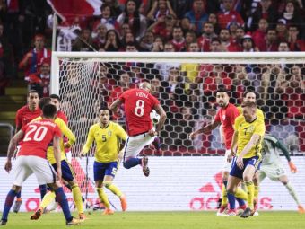 
	Suedia, batuta de Chile acasa, dupa un meci cu doua goluri fabuloase | Romania - Suedia e marti seara, de la 21:30, la ProTV
