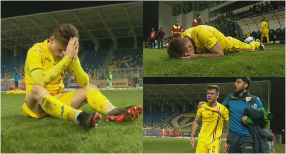 FOTO | Lacrimile unei generatii! Fotbalistii nationalei U19, daramati de durere, dupa infrangerea din minutul 90+2_1