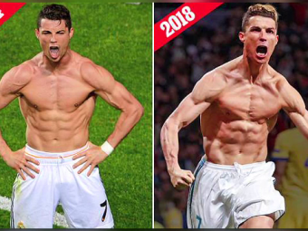 
	&quot;E spectaculoasa transformarea! Mai joaca 4-5 ani la nivelul asta!&quot; Imaginea cu Cristiano Ronaldo dupa golul cu Juve a ajuns intr-o sala de fitness din Bucuresti
