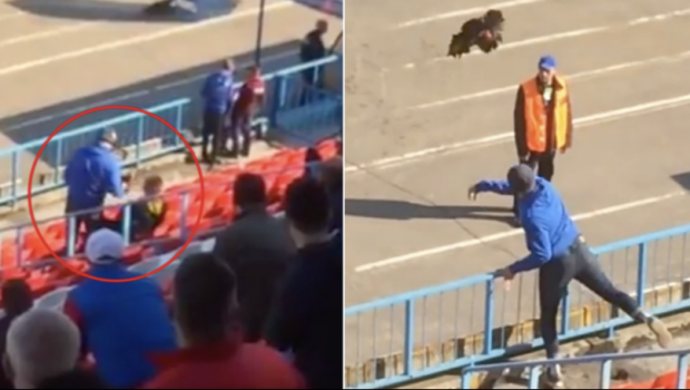 
	Dupa cazul Bricheta, a venit cazul Cocosul! Un rus a intrat cu un cocos viu pe stadion si l-a aruncat in teren. Ce pedeapsa risca
