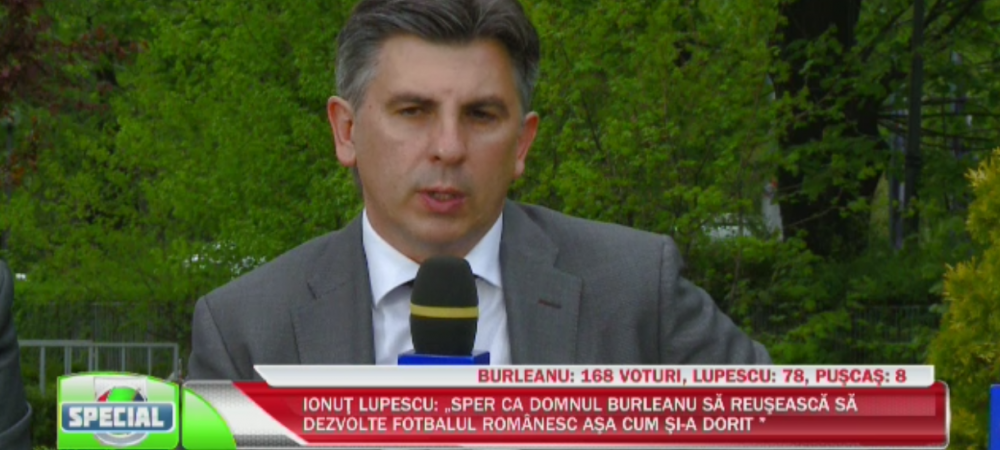 Razvan Burleanu Alegeri FRF Federatia Romana de Fotbal Ionut Lupescu