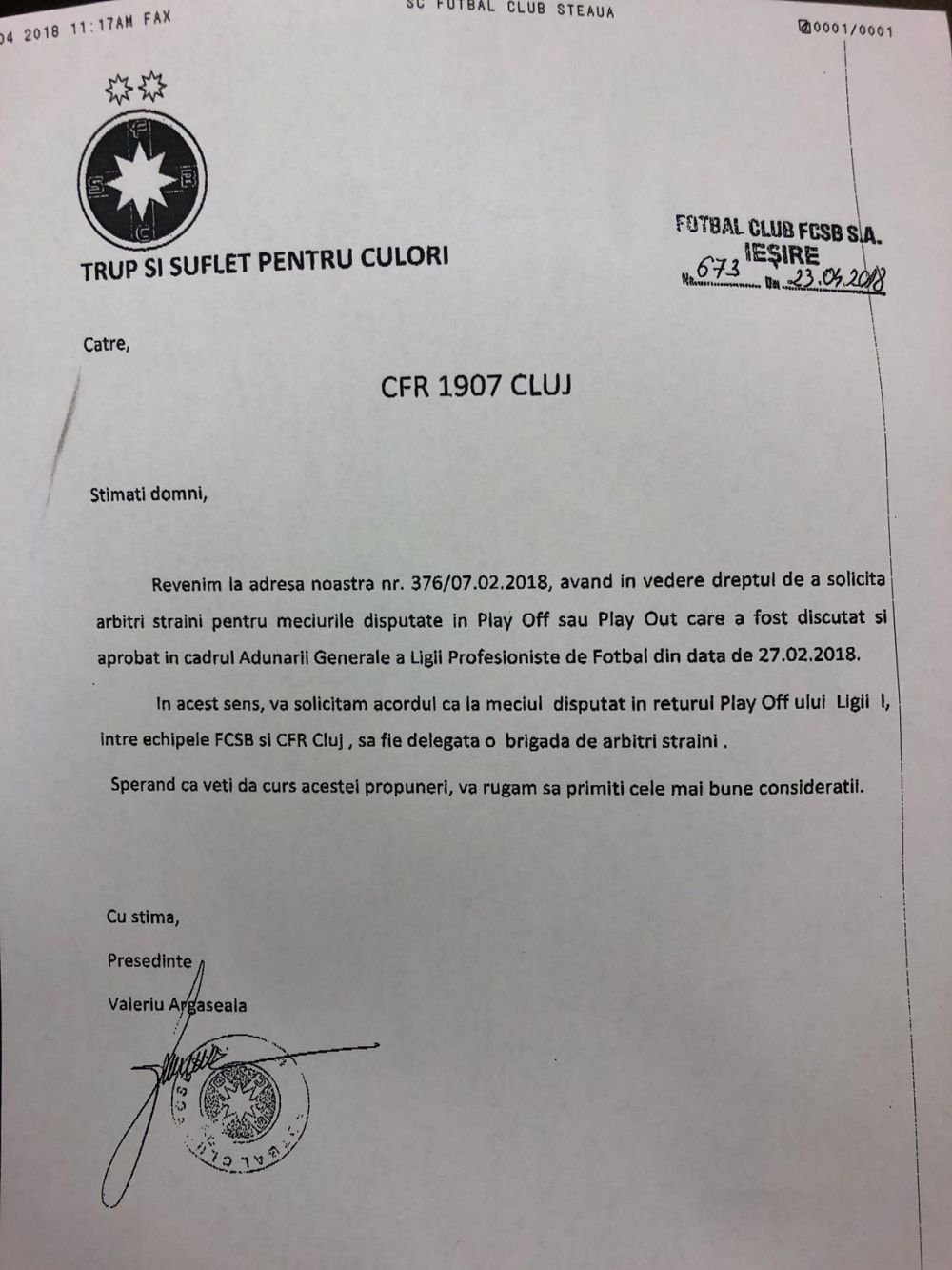 Anunt URIAS facut de CFR Cluj inaintea derby-ului cu Steaua: "Suntem DE ACORD cu arbitri straini!" Conditia pusa de CFR_2