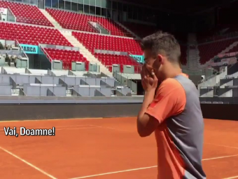 
	&quot;Vai, Doamne! Cata bucurie!&quot; Reactia fenomenala a lui copil din mingi din Madrid care a jucat tenis cu Simona Halep! VIDEO
