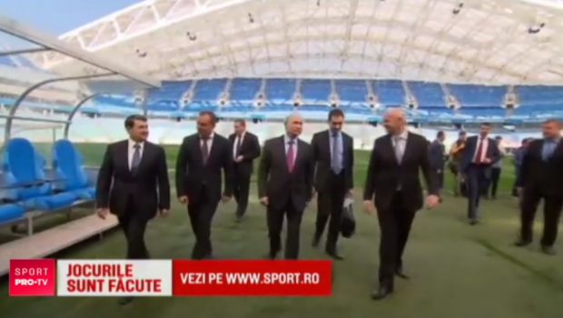 
	Putin a facut ultima inspectie inaintea Mondialului alaturi de seful FIFA! Cum arata arena care va gazdui primul derby, Spania - Portugalia
