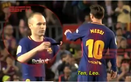 Spaniolii i-au citit pe buze! FABULOS! Ce i-a spus Iniesta lui Messi in momentul in care i-a dat banderola, la ultimul El Clasico_1