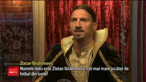 
	&quot;Numele meu e Zlatan Ibrahimovic si sunt cel mai bun fotbalist din lume!&quot; Cum a castigat Ibra... 20 de dolari intr-un show TV din America
