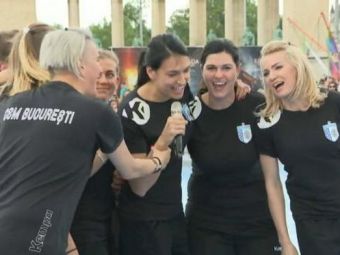 
	VIDEO Romania danseaza, Romania se distreaza la Budapesta :) Fetele de la CSM au cantat &quot;Dragostea din tei&quot; inainte de Final Four-ul Ligii Campionilor 
