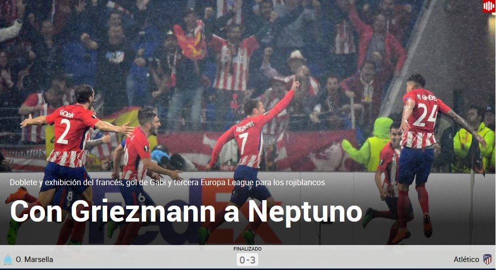 "CUPA lui Griezmann!" Reactiile spaniolilor dupa ce Atletico a castigat Europa League! Ce au scris imediat dupa meci_2