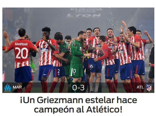 "CUPA lui Griezmann!" Reactiile spaniolilor dupa ce Atletico a castigat Europa League! Ce au scris imediat dupa meci_4