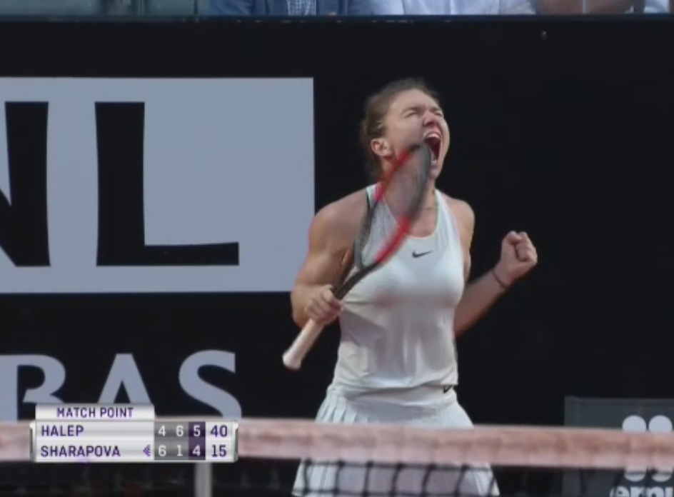 DULCE RAZBUNARE! Simona Halep face un meci fabulos si se descarca la final! Calificare in finala de la Roma, dupa 4-6, 6-1, 6-4 cu Sharapova_2