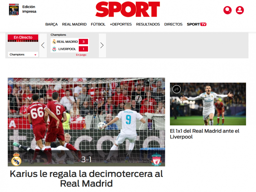 "Trofeul 13 adus de Bale!" Spaniolii, la picioarele Realului! Presa catalana: "Karius le-a facut Cupa cadou!" FOTO_5